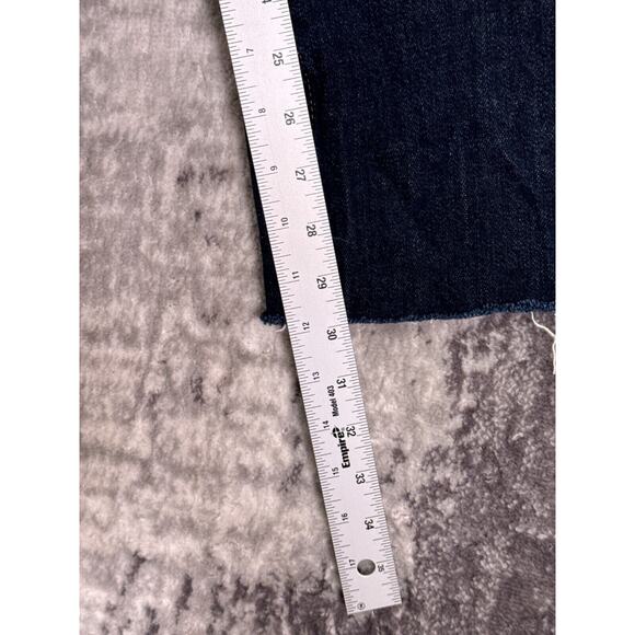 Anthropologie Jeans 27 Womens Pilcro Skinny Leg Split Hem High Rise Dark Denim - Picture 5 of 7